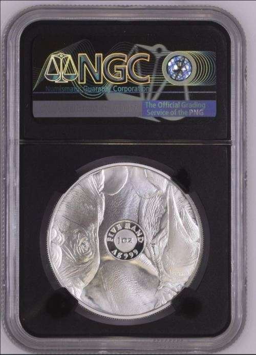 HOT FROM NGC - 2020 S.Africa Rhino - Early Releases Big 5  PF70UC S5R