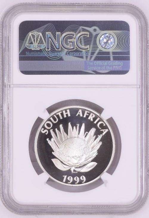 SECOND FINEST KNOWN HOT - 1999 South African MINE TOWERS PF69UC