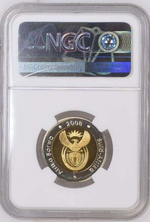 HOT - RAND MIRRORED PF68 ULTRA CAMEO - MANDELA 2008 BIRTHDAY R5 PROOF