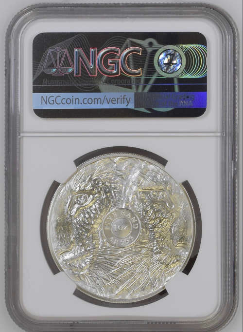 FIRST RELEASES - HOT  FINEST KNOWN - 2020  Silver R5 BIG FIVE LEOPARD MS70