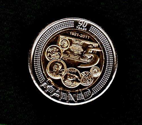 BRAND NEW RELEASE - 2011 South Africa (1921-2011) 90th Anniversary R5 coins - BID PER COIN