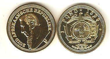 1899 SOUTH AFRICA 1 POND EXACT SIZE REPLICA COPY