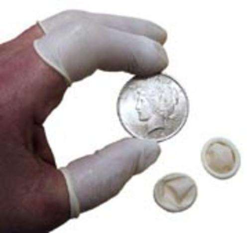 Latex Finger Cots - Protect your coins when you handle them - Price per set of three cots
