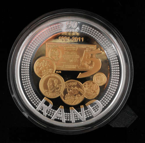 BRAND NEW - SARB 90th ANNIVERSARY R5 SILVER CROWN - JUST ARRIVED FROM AT SA-MINT