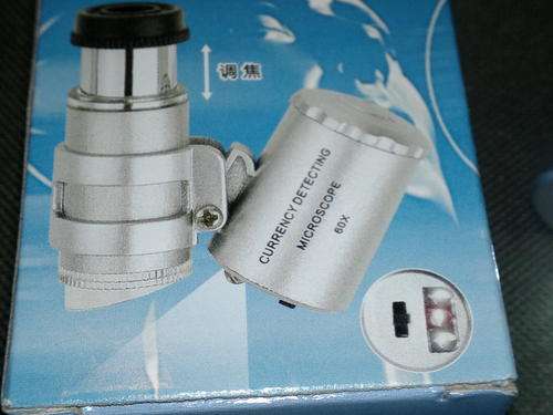Last minute Special - Currency Detecting Microscope Loop 60x Magnifying