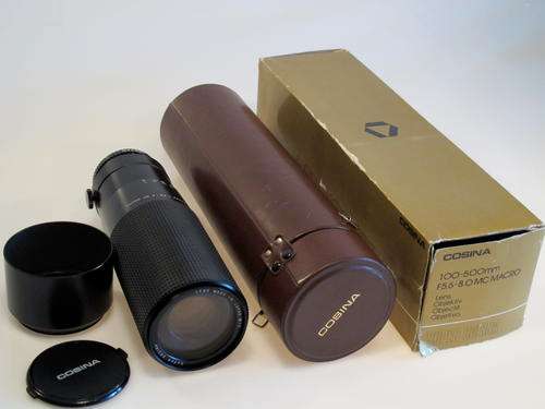 M42 Super Cosina 100-500mm Zoom with 2x Converter**Near Mint,Massive 200-1000mm**