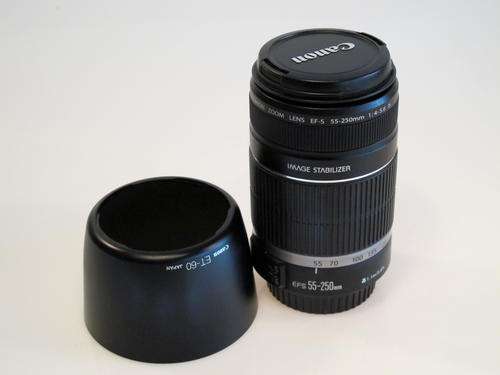 Canon EF-S 55-250mm IS***Like New,Stabilized with Canon ET-60 Hood**