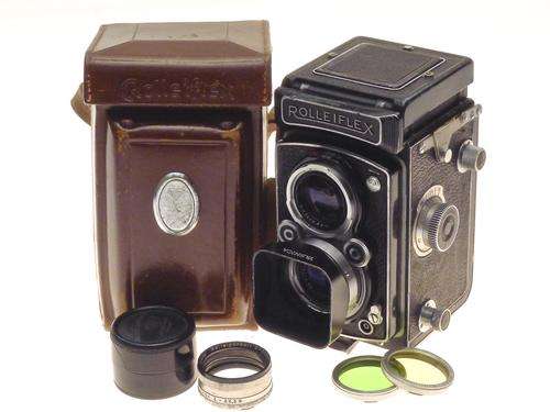Rolleiflex 3,5 MX with Zeiss Tessar 75mm f3,5 and Extra's
