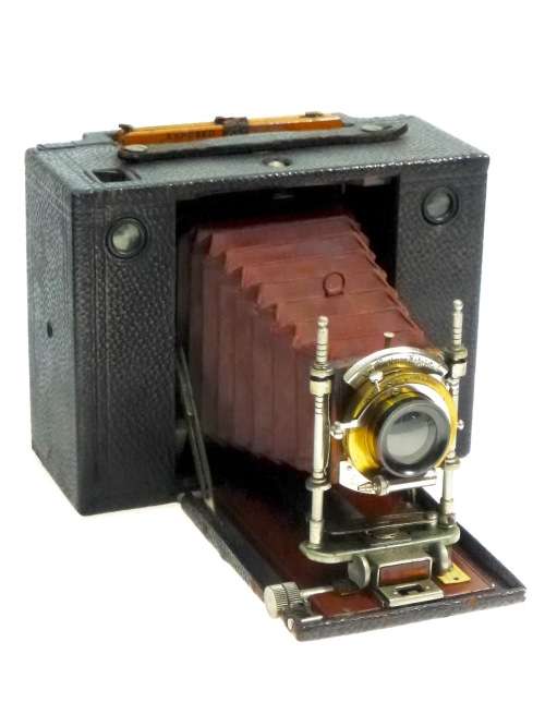 Sarce Kodak No4 Cartridge Camera with Rare 4x5 Plate Back****Excellent,1897***