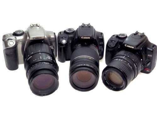 Canon DSLR Lot..300D,350D,400D with Lenses...Spares or Repairs