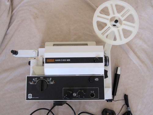 ""REDUCED""Eumig Mark S 802,Super+Single 8 Sound Projector""Working+Spotless""