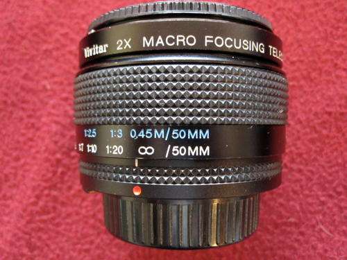 Nikon Ai mount,Vivitar 2x Macro Focusing Teleconverter"Excellent"