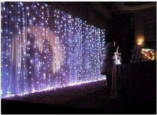 4M x 1.5M. Multi-Colour LED Fairy Light Curtain!!!