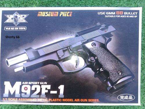 M92F-1 Metal frame Scale 1/1 Air Sport Gun.NO UNDER 18's!!