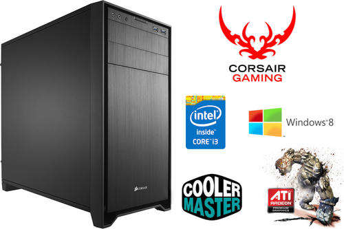 WHAT A BARGAIN!!! CORSAIR GAMING PC! Core i3, 1.3TB, 8GB Ram, DDR5 Graphics! Miss It Miss Out!