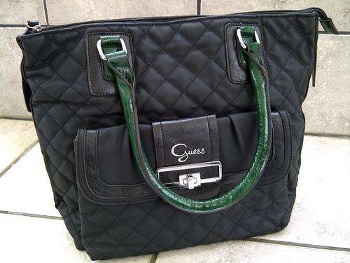 Guess Bucket Tote Bag Black 100% Genuine 7 Day Money Back Guarantee!!