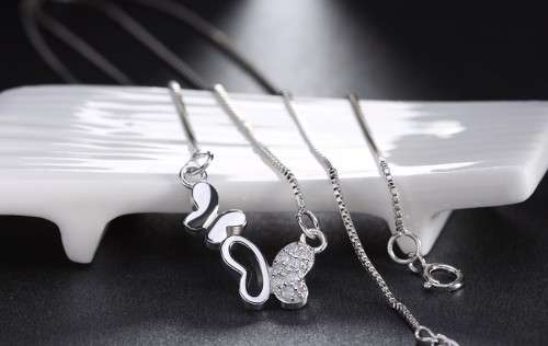 Double Butterfly Necklace Luxury AAA Austria Crystal and Platinum Plated **FREE VELVET POUCH