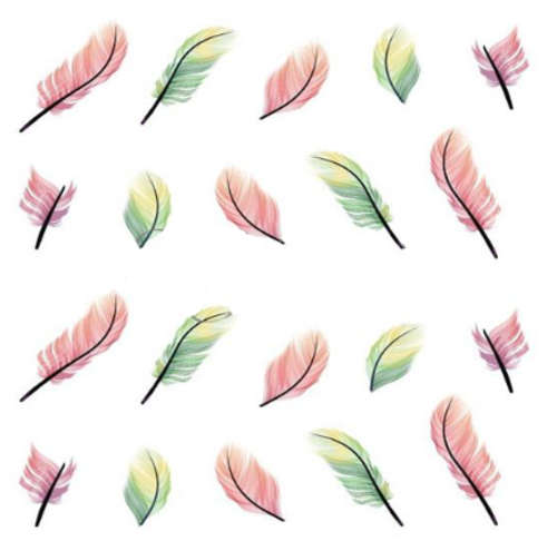 Nail Art Stickers #09 - Feathers