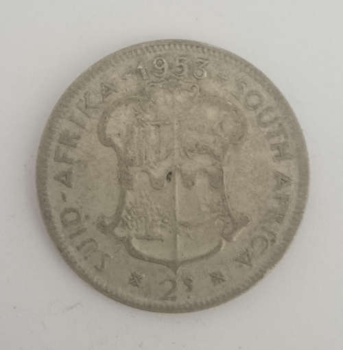 Silver 2 Shilling 1953