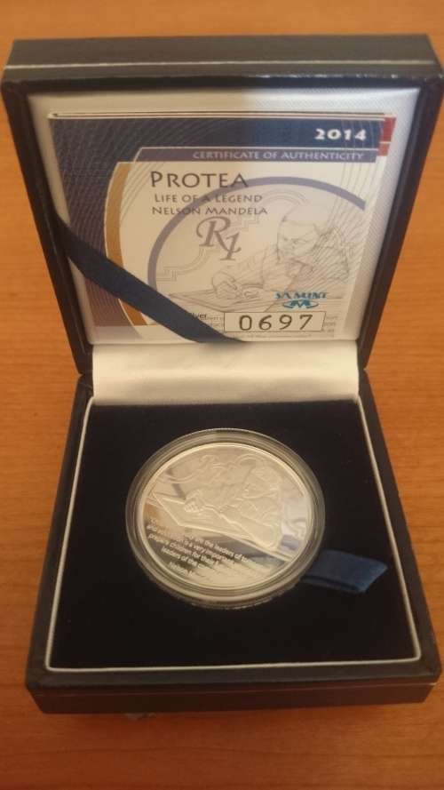 Mandela Silver Proof R1 2014