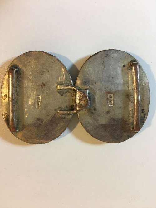 ANTIQUE CHINESE CINNABAR BELT BUCKLE EARLY REPUBLIC PERIOD