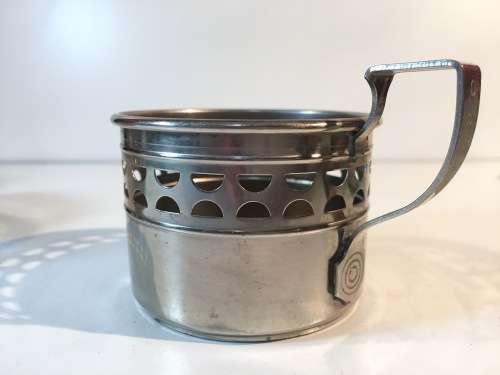 A SET OF x 6  WMF ART NOUVEAU TEA CUP LINERS