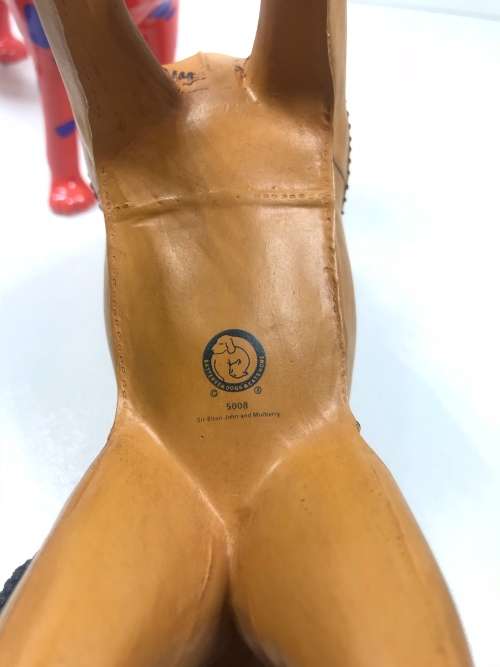 RARE L@@K **SIR  ELTON JOHN/ MULBERRY/ SIR GILES GILBERT SPOT DOG STATUES**