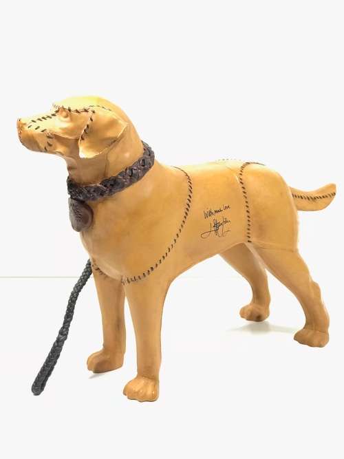 RARE L@@K **SIR  ELTON JOHN/ MULBERRY/ SIR GILES GILBERT SPOT DOG STATUES**