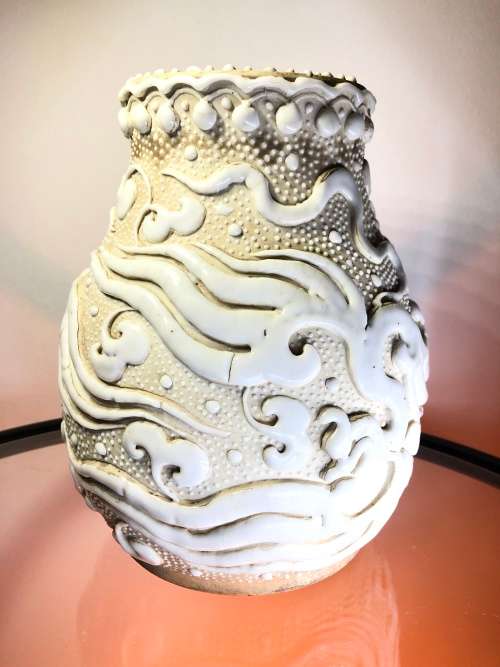 RARE CHINESE NANKING CRACKLEWARE PORCELAIN VASE SEAL MARK