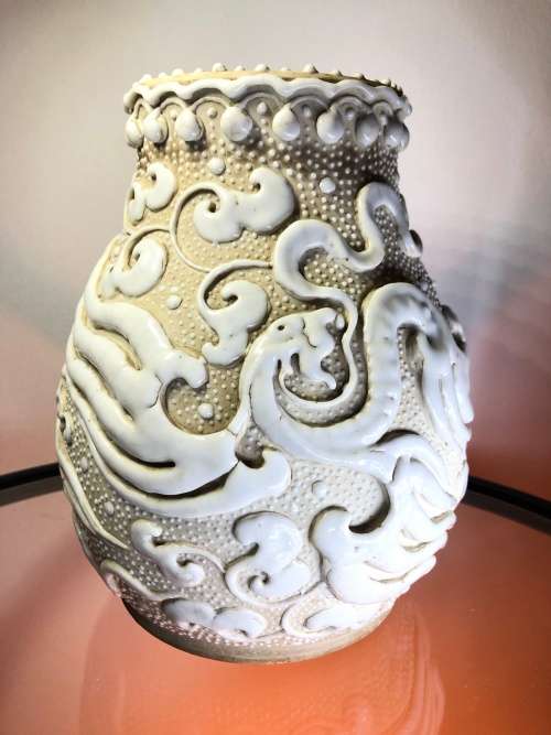 RARE CHINESE NANKING CRACKLEWARE PORCELAIN VASE SEAL MARK