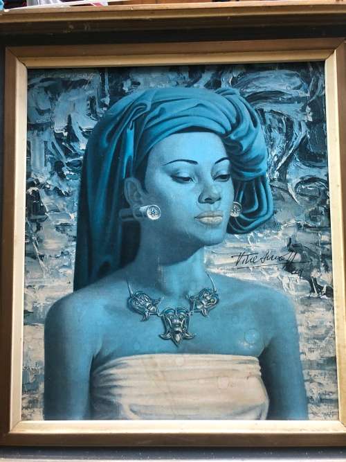 Tretchhikoff Framed Print Balinese Girl Signed by the Artist