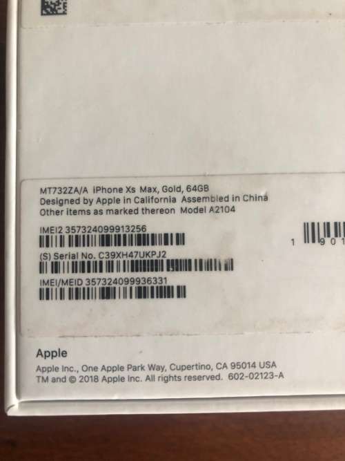 APPLE  IPHONE XS MAX 64GB UNLOCKED. PLS. READ CONDITION REPORT