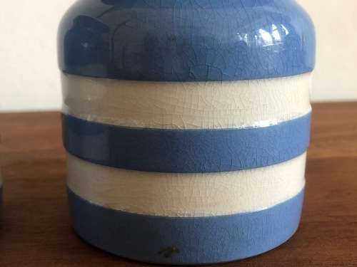 CORNISHWARE VINTAGE HOUSEHOLD  CANNISTERS 1930-1960