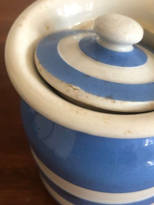 CORNISHWARE VINTAGE HOUSEHOLD  CANNISTERS 1930-1960