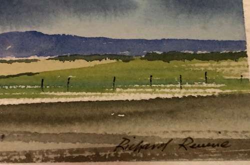 A SET OF FOUR RICHARD RENNIE ORIGINAL WATERCOLOURS