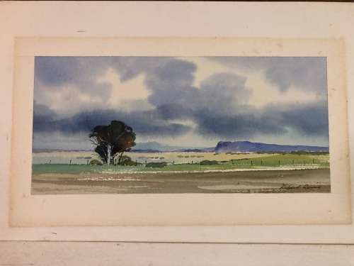 A SET OF FOUR RICHARD RENNIE ORIGINAL WATERCOLOURS
