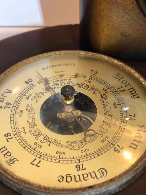 A TRIO OF VINTAGE WEATHER BAROMETERS