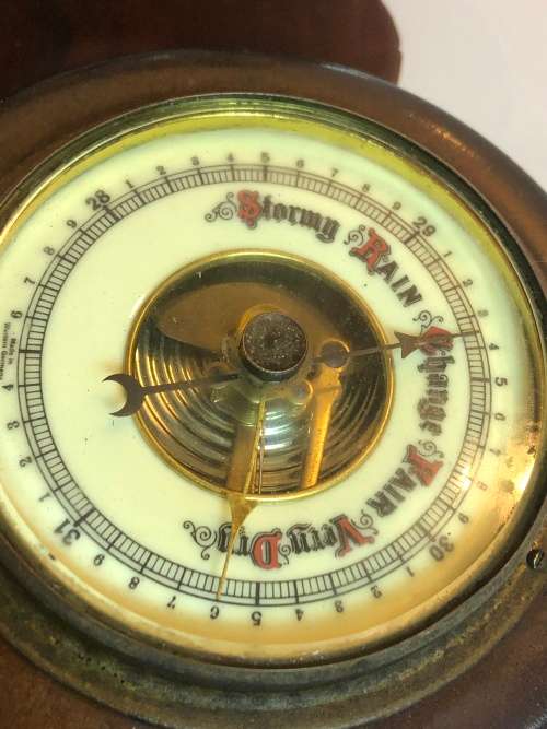 A TRIO OF VINTAGE WEATHER BAROMETERS