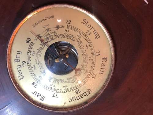 A TRIO OF VINTAGE WEATHER BAROMETERS