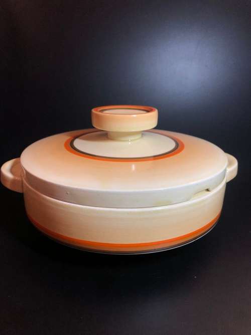 CLARICE CLIFF ART DECO PORCELAIN TUREEN BOWL