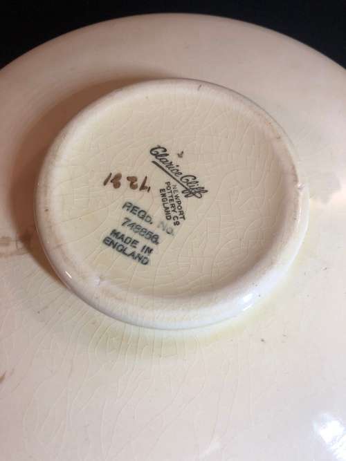 CLARICE CLIFF ART DECO PORCELAIN TUREEN BOWL