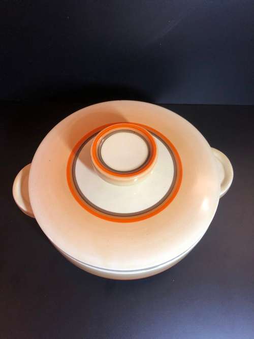 CLARICE CLIFF ART DECO PORCELAIN TUREEN BOWL