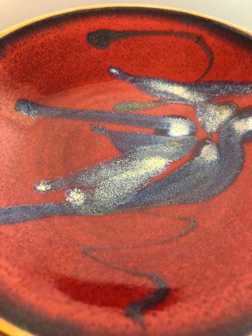 A PLATE BY AUSTRALIAN STUDIO POTTER JOHN EAGLE