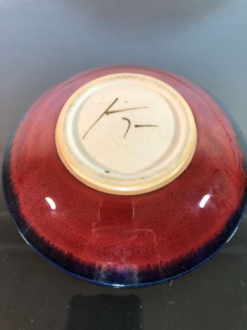 A PLATE BY AUSTRALIAN STUDIO POTTER JOHN EAGLE