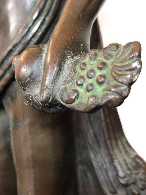 A LARGE ANTIQUE BRONZE STATUE FROM SOUTH EAST ASIA CIRCA 1920