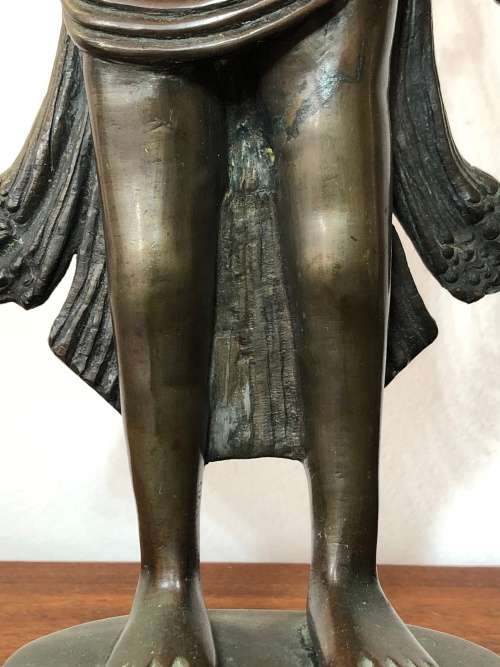 A LARGE ANTIQUE BRONZE STATUE FROM SOUTH EAST ASIA CIRCA 1920