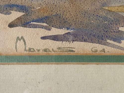 WATERCOLOUR ORIGINAL BY WESSEL MARAIS ( 1935-2009)