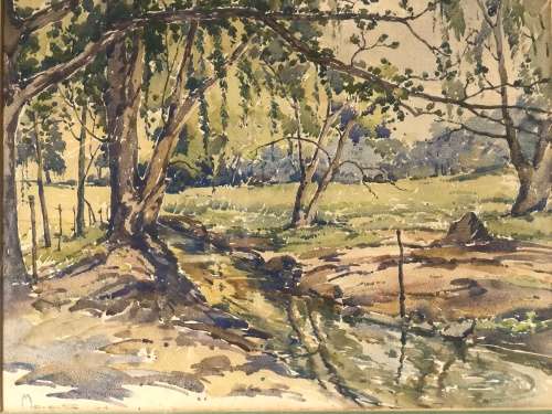 WATERCOLOUR ORIGINAL BY WESSEL MARAIS ( 1935-2009)