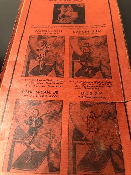 AMERICANA DANCING DAN WOOD TAP DANCE FIGURINE CIRCA 1938