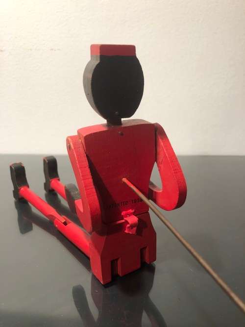 AMERICANA DANCING DAN WOOD TAP DANCE FIGURINE CIRCA 1938